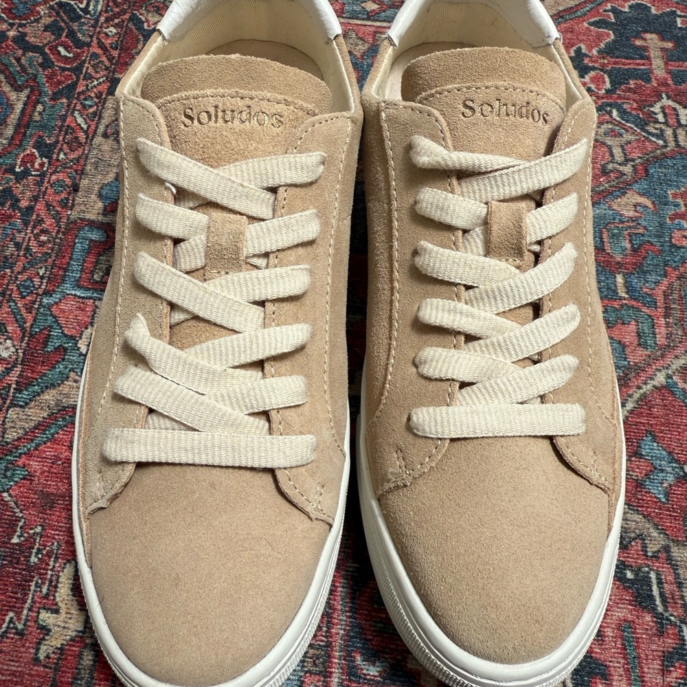 Soludos Women’s Ibiza Suede Sneakers Classic Low-Top Design